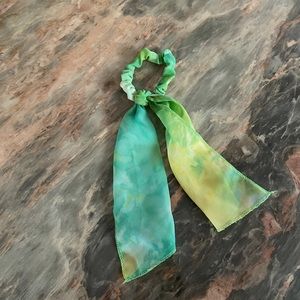 ASOS Green Tie Dye Hair Scarf Elastic